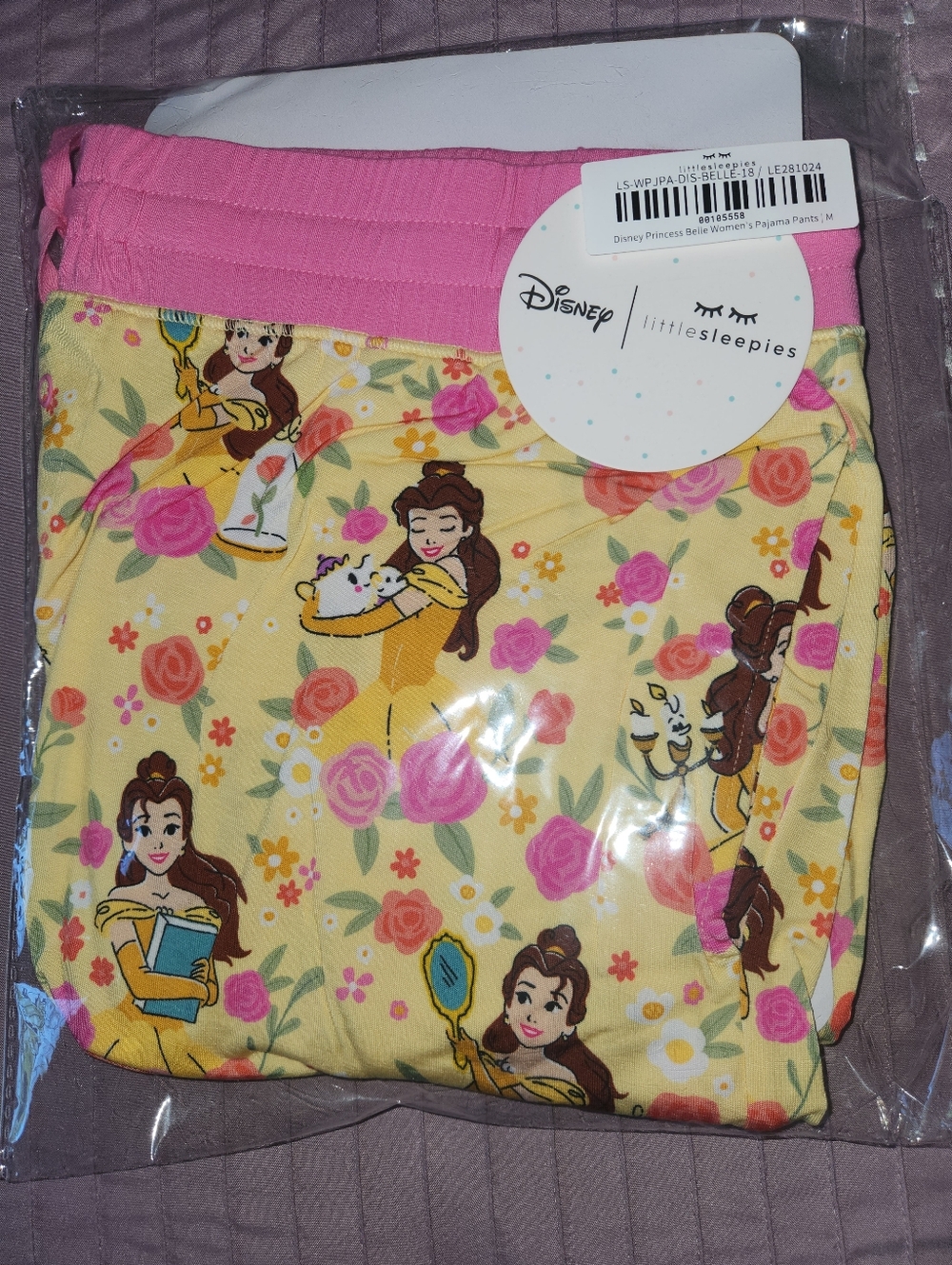 Little Sleepies Princess Belle Womens Pajama Pants